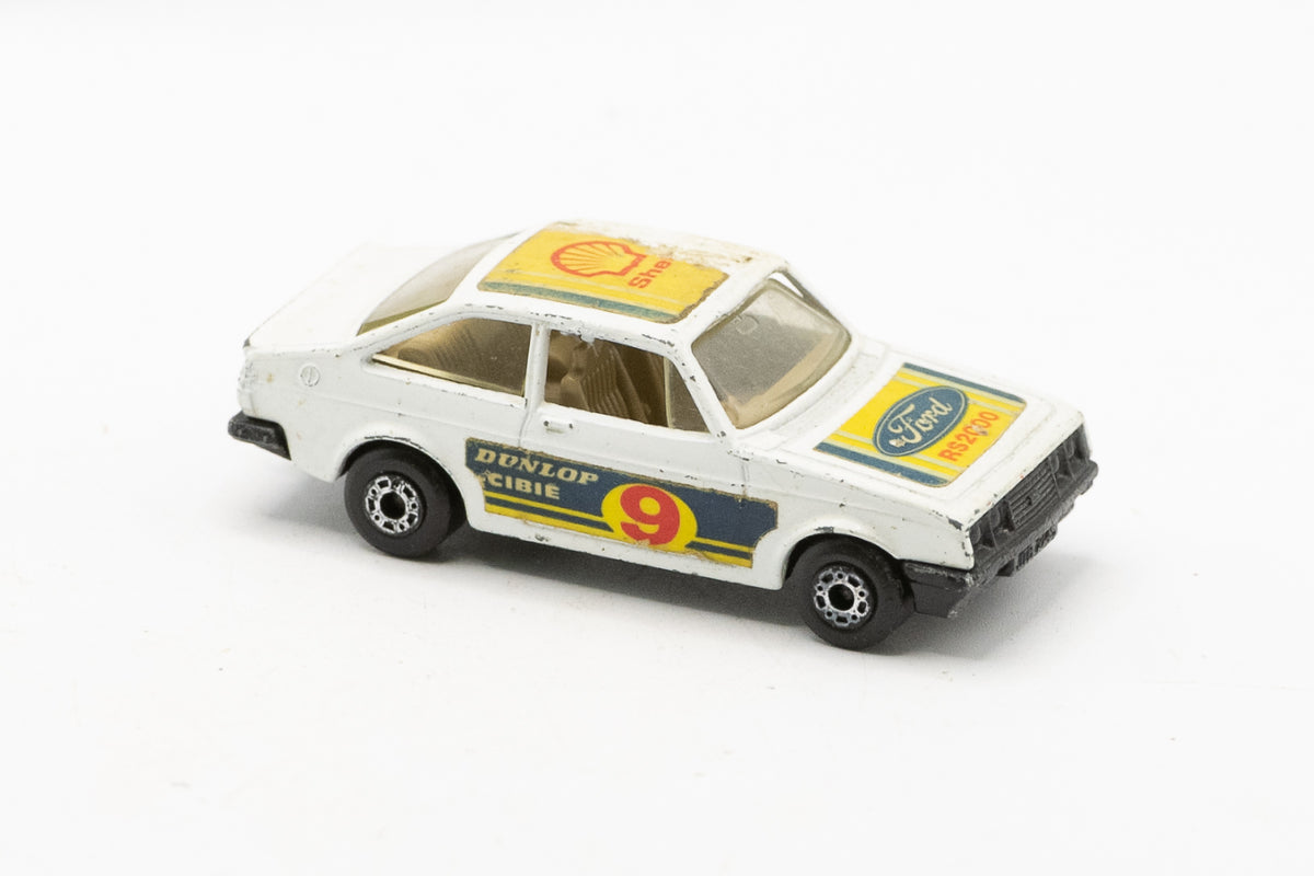 Original Vintage 1970s Matchbox Superfast No. 9 Ford Escort RS2000 Diecast Model