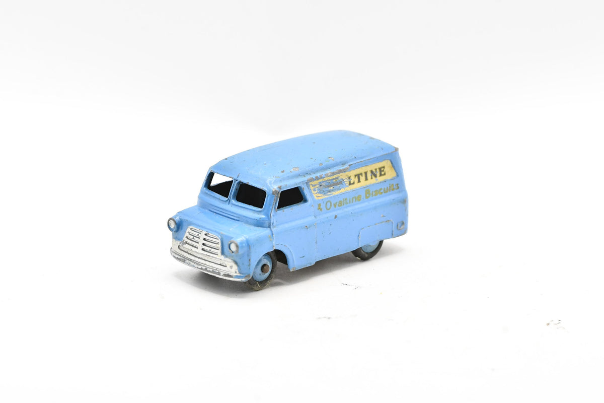 Vintage Dinky Toys 451 Trojan Van Ovaltine Blue Commercial Delivery Truck Model