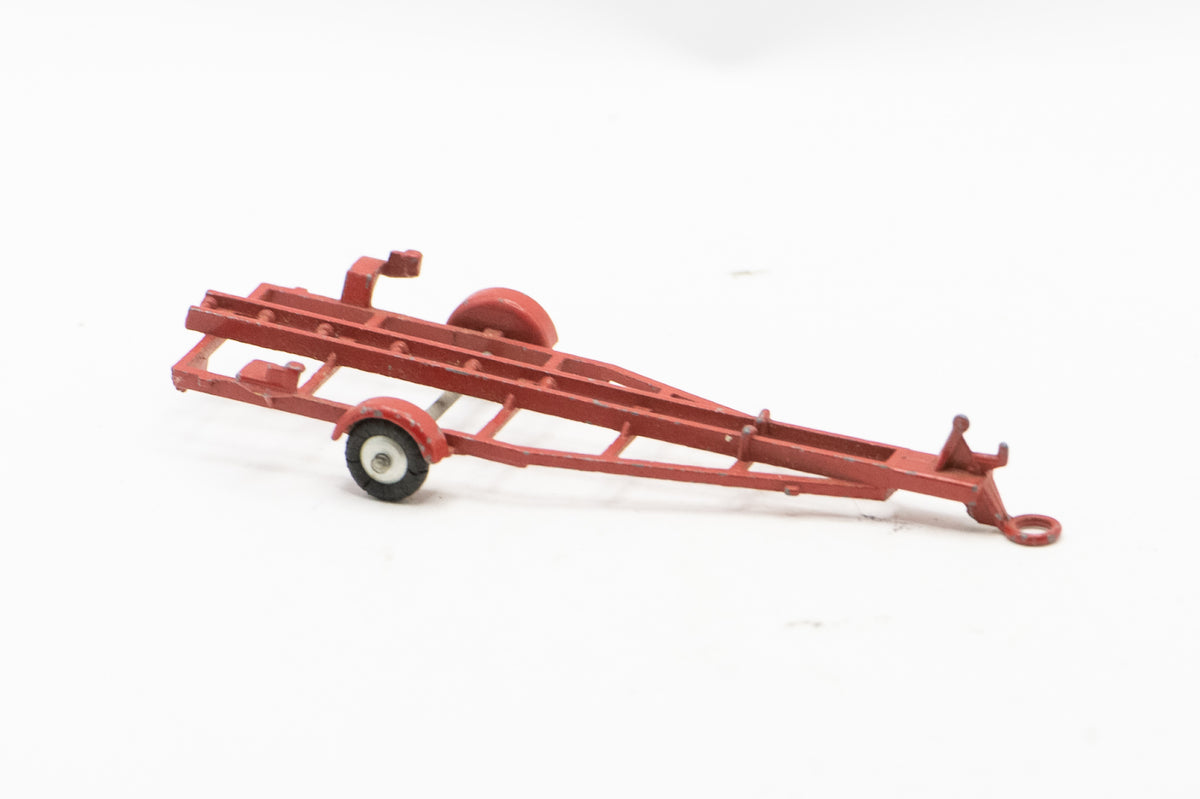 Vintage Original Corgi Toys No 104 Dolphin 20 Cruiser Boat Red Trailer Only