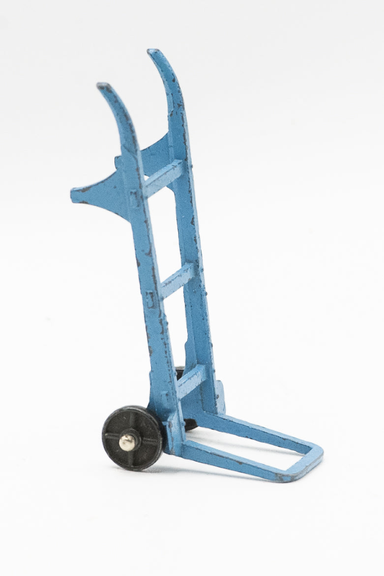 Vintage Meccano Dinky Toys 107a Blue Sack Truck Luggage Barrow Diecast Model