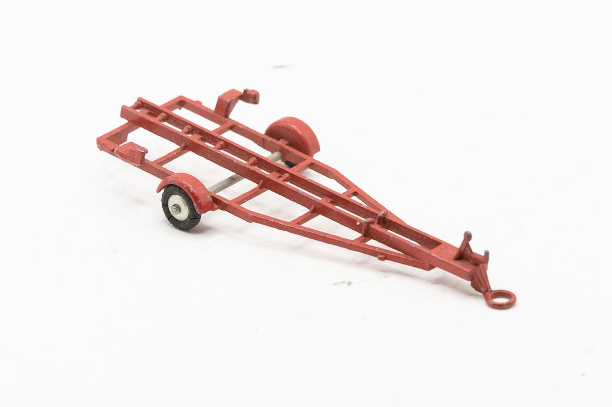 Vintage Original Corgi Toys No 104 Dolphin 20 Cruiser Boat Red Trailer Only