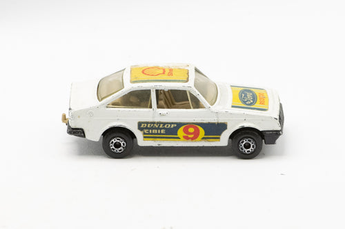 Original Vintage 1970s Matchbox Superfast No. 9 Ford Escort RS2000 Diecast Model Car