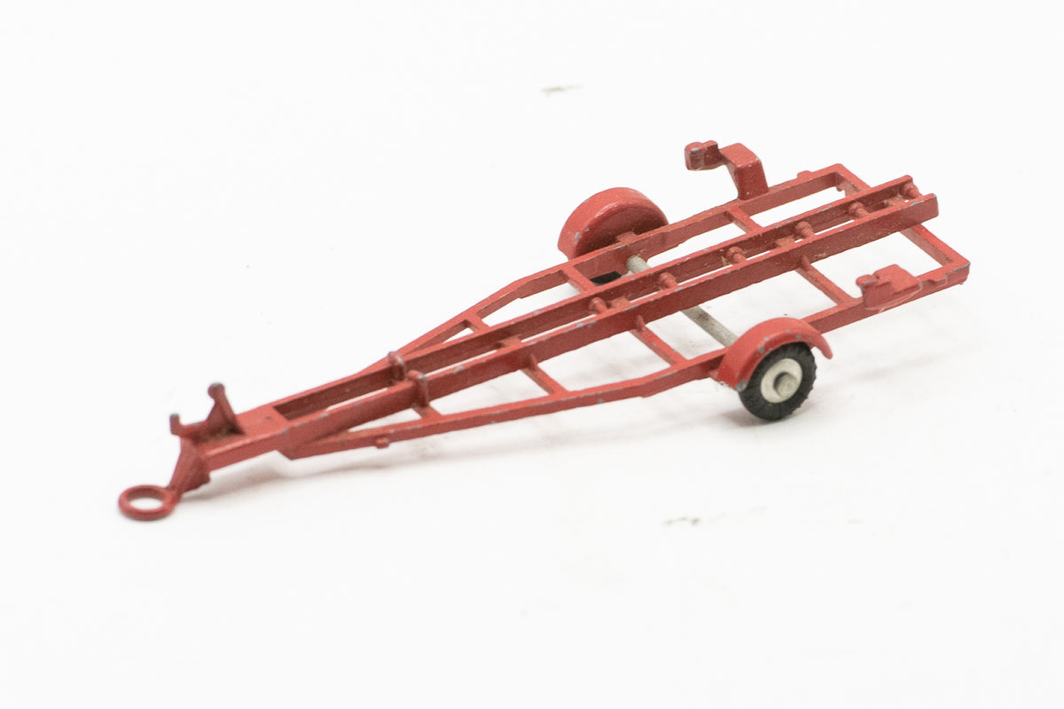 Vintage Original Corgi Toys No 104 Dolphin 20 Cruiser Boat Red Trailer Only