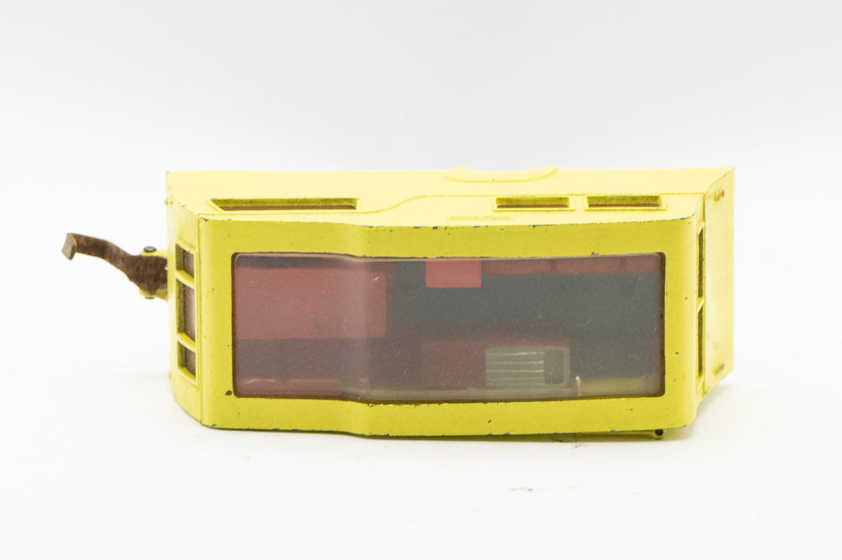 Vintage Dinky Toys No. 117 Four-Berth Yellow Caravan Diecast Model Trailer