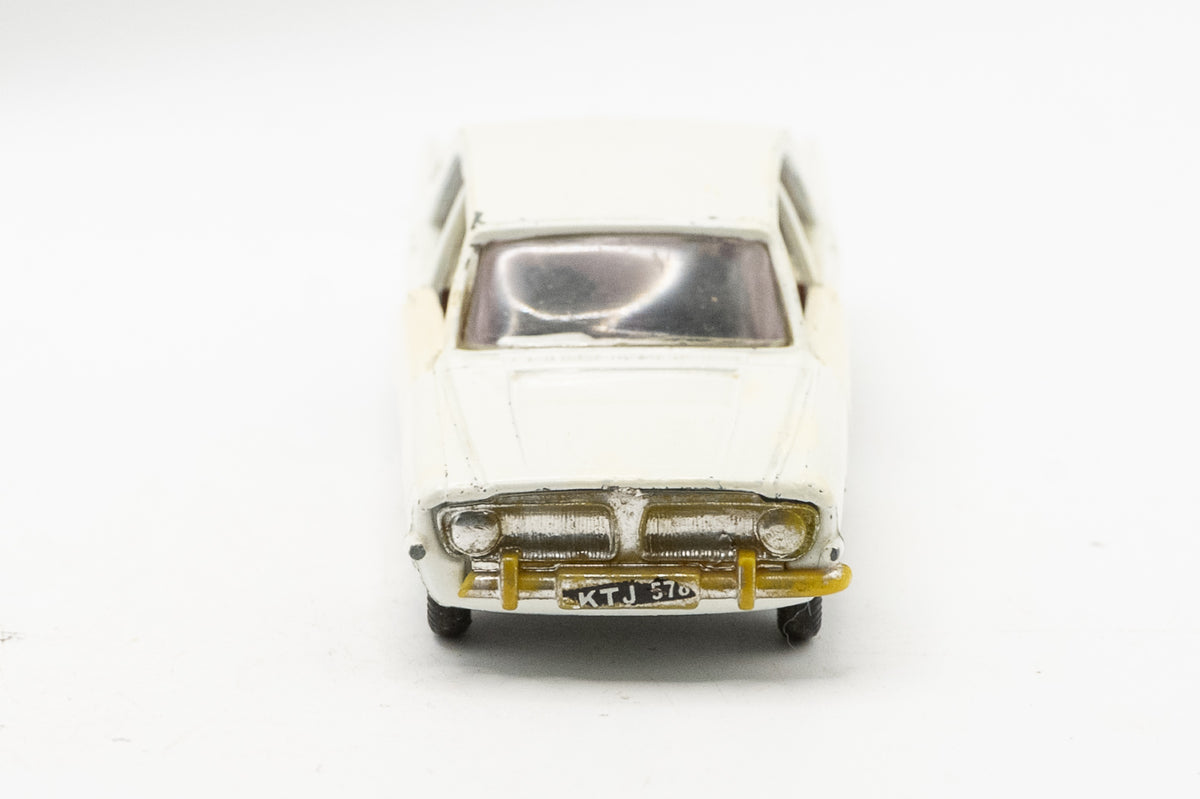 Vintage Spot-On No 270 White Ford Zephyr Six BBC Z Car's Police Model Car Tri-ang 1:42 Scale