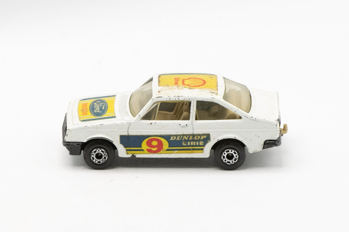 Original Vintage 1970s Matchbox Superfast No. 9 Ford Escort RS2000 Diecast Model Car