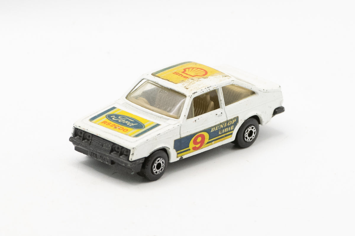 Original Vintage 1970s Matchbox Superfast No. 9 Ford Escort RS2000 Diecast Model Car