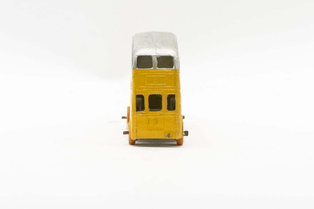 Rare Vintage Dinky Toys 29A Pre-War Motor Double Decker Bus Yellow / Silver Co-op Model